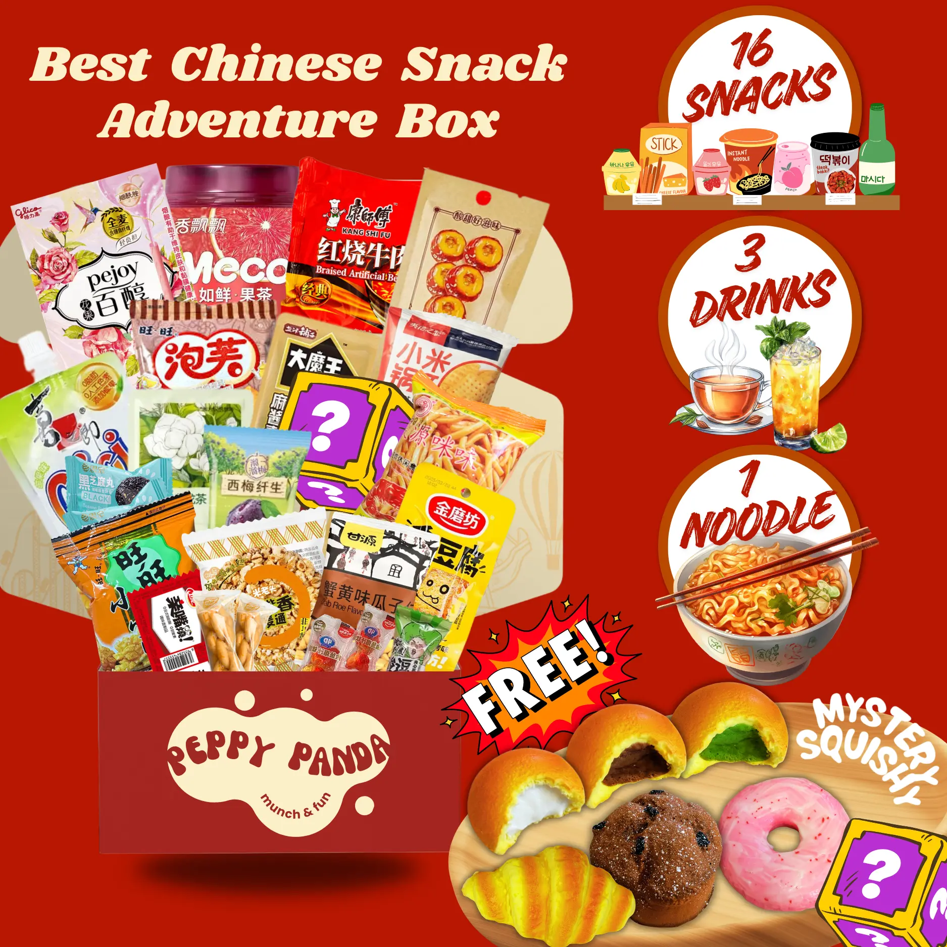 Peppy Panda Snack Adventure Box (Free Bread Squishy)