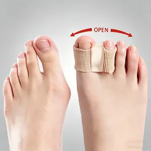 Bunion Corrector Toe Straightener, Soft Silicone Toe Separator, Hallux Valgus Relief Brace, Flexible Foot Care Cushion, Relieve Foot Pain, Overlapping Toe Correction, Wearable Day Night Support, Comfortable Elastic Foot Protector for Men Women Adjustable