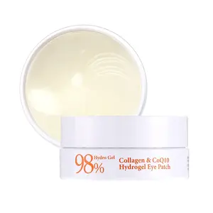 Collagen & CoQ10 Hydrogel Eye Patch 60ea - Collagen Under Eye Mask for Intense Hydration, Skin Elasticity, CoenzymeQ10, Aloe Vera, Green Tea Extract for Puffy Eyes and Dark Circles