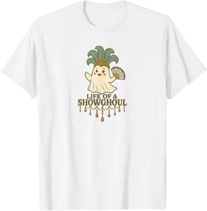 Life of a Showghoul Cute Halloween Ghost Showgirl Fan Design T-Shirt - Lyasiamcmi Shop 86B0FSHFWXKW