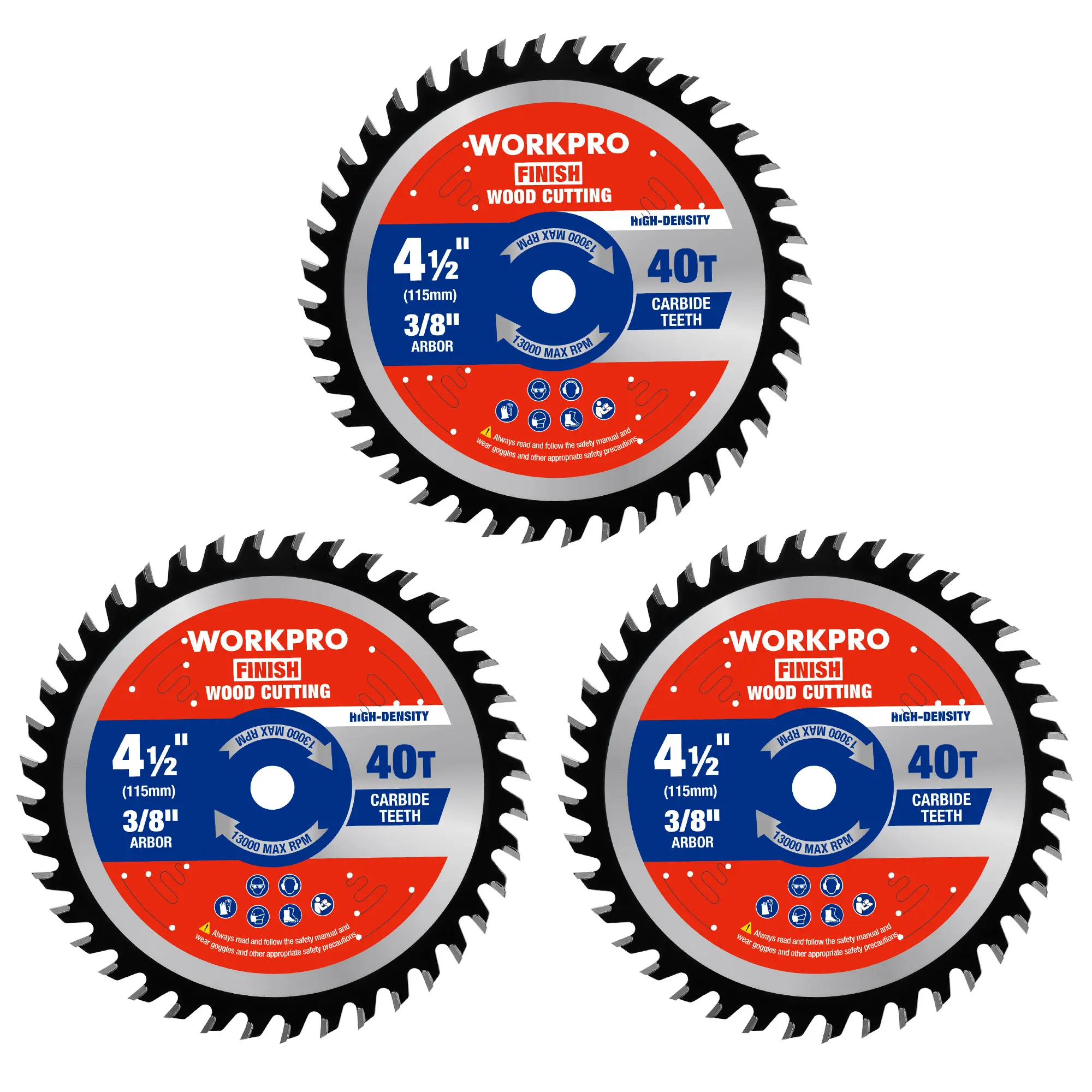 #summersale WORKPRO Woodworking Circular Saw Blade, General Purpose Wood Cutting, Thin Kerf, Carbide Tipped, ATB Tooth