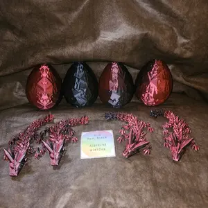 Baby crystal dragon Figuring With egg