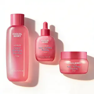 EQQUALBERRY NAD+ Peptide Boosting Smoothie Serum – Anti-Aging Korean Skin Care | Firming Serum with 5 Ceramides & Vegan Collagen for Wrinkles & Radiant Glow(1.01oz/30ml)