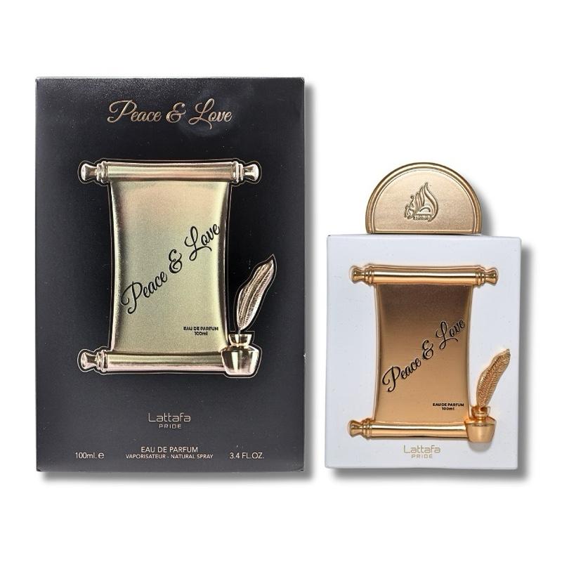 Lattafa Pride Peace & Love for Unisex Eau de Parfum Spray, 3.4 Ounce / 100 ml