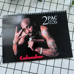 Tupac 2026 Wall Calendar, 2PAC Music Desktop Calendar 2026, Home Decor, New Year 2026 Wall Calendar Tupac 2026 Wall Calendar, 2PAC Music Desktop Calendar 2026, Home Decor, New Year 2026 Wall Calendar