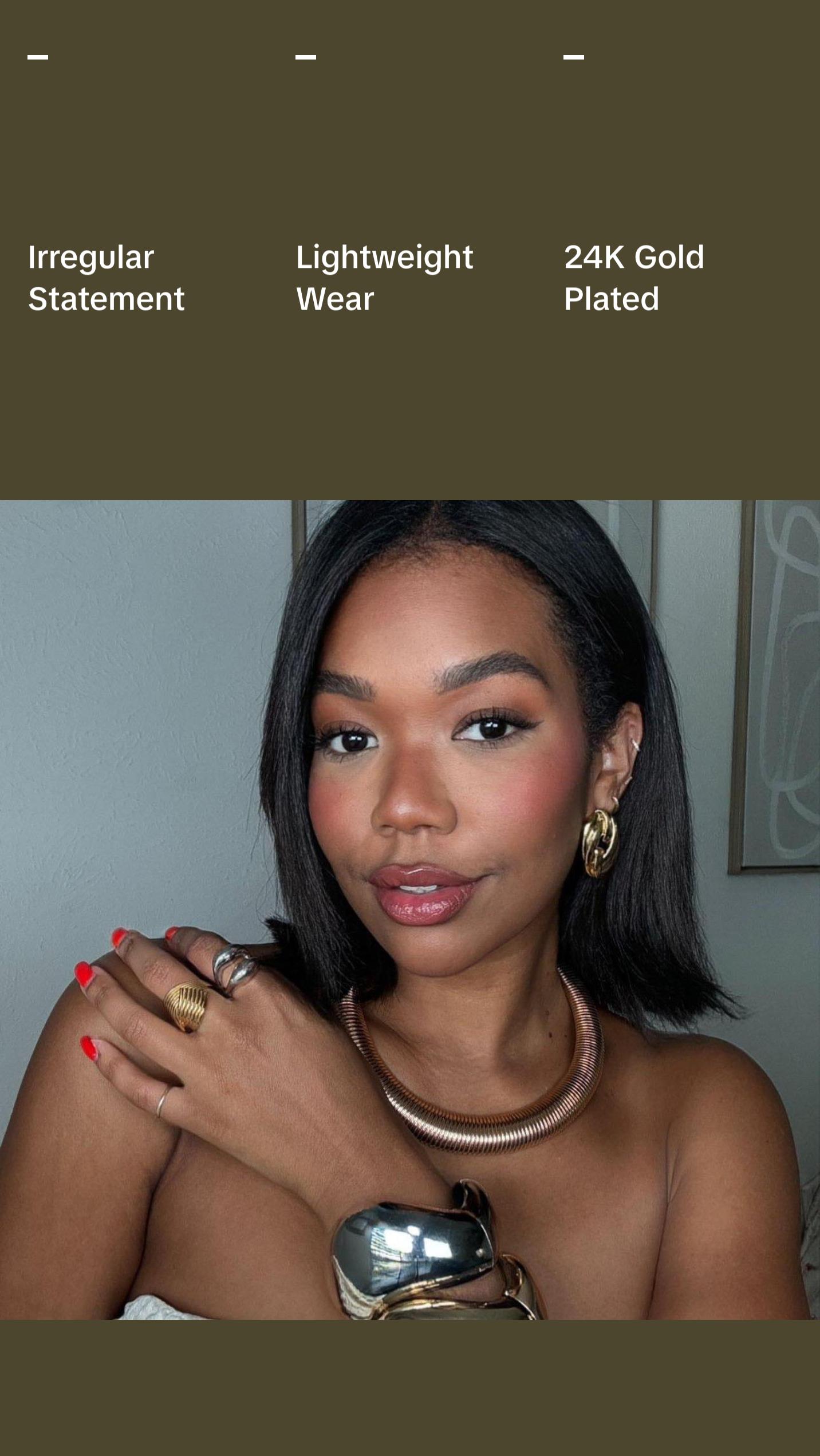 Oval Geometric Earrings - Gold Finish, Twisted Design, Elegant Style, Perfect for Any Occasion