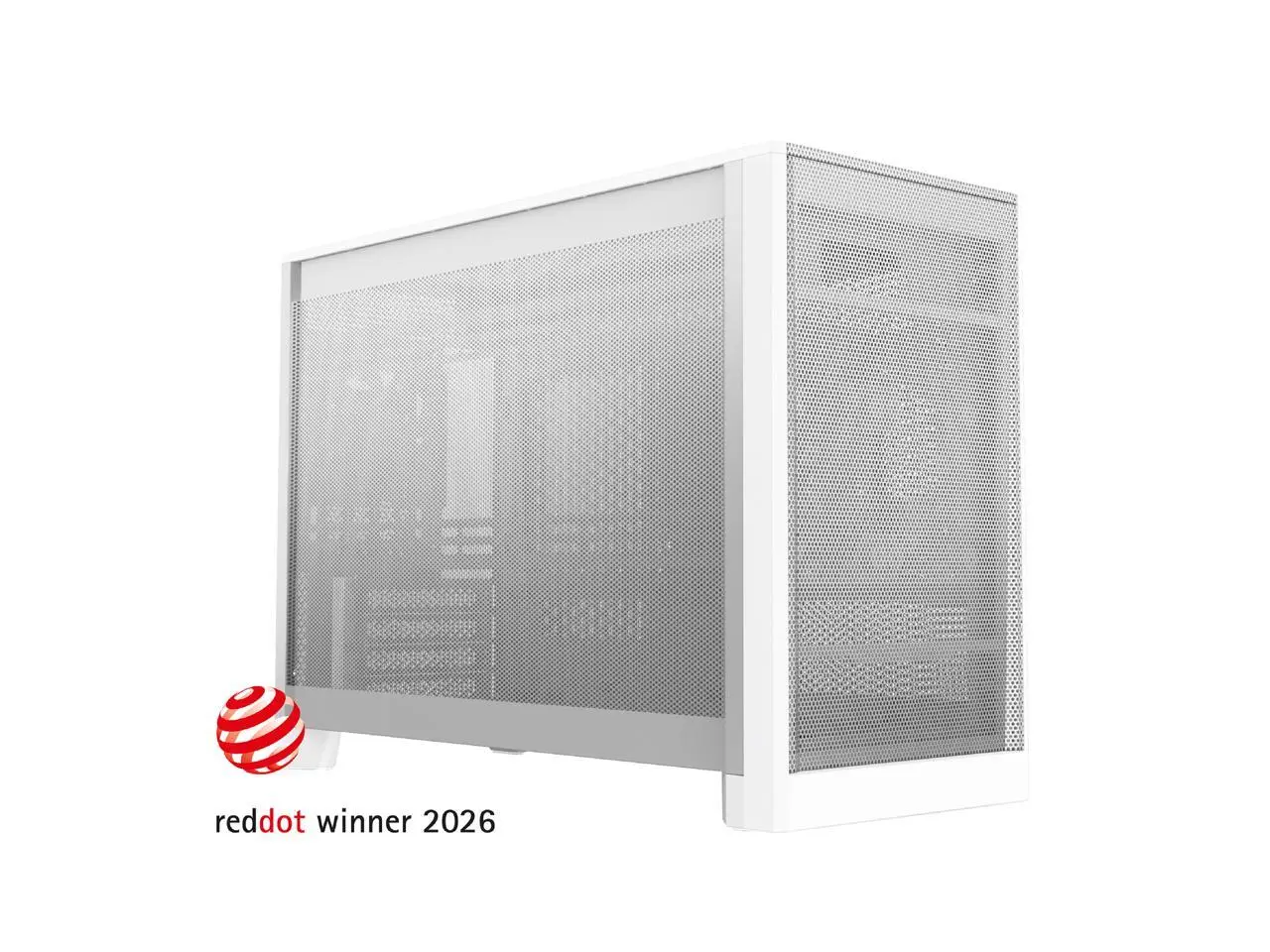 MONTECH TEN 22.7L Micro ATX PC Case, High Airflow Modular Mesh Chassis for Air, Liquid, or SFF Builds, 360mm Radiator Support, Includes Rear Fan, White (TENW)