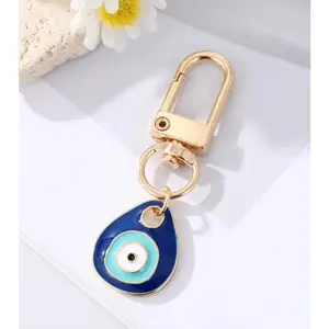 WATER-DROP EVIL EYE KEYCHAIN