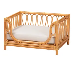 bali & pari Kierra Honey Rattan Pet Bed