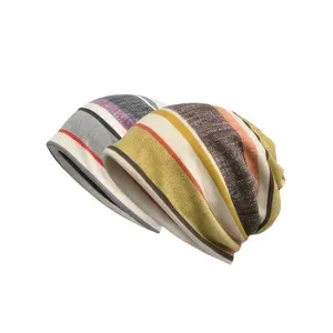 [Classic Printed Cap] Stylish Printed Cycling Cap, Sleep Cap, Decorative Hat, Slouchy Hat, Brimless Hat, Chemotherapy Cap, Cancer Cap, Dustproof Hat, Beach Hat