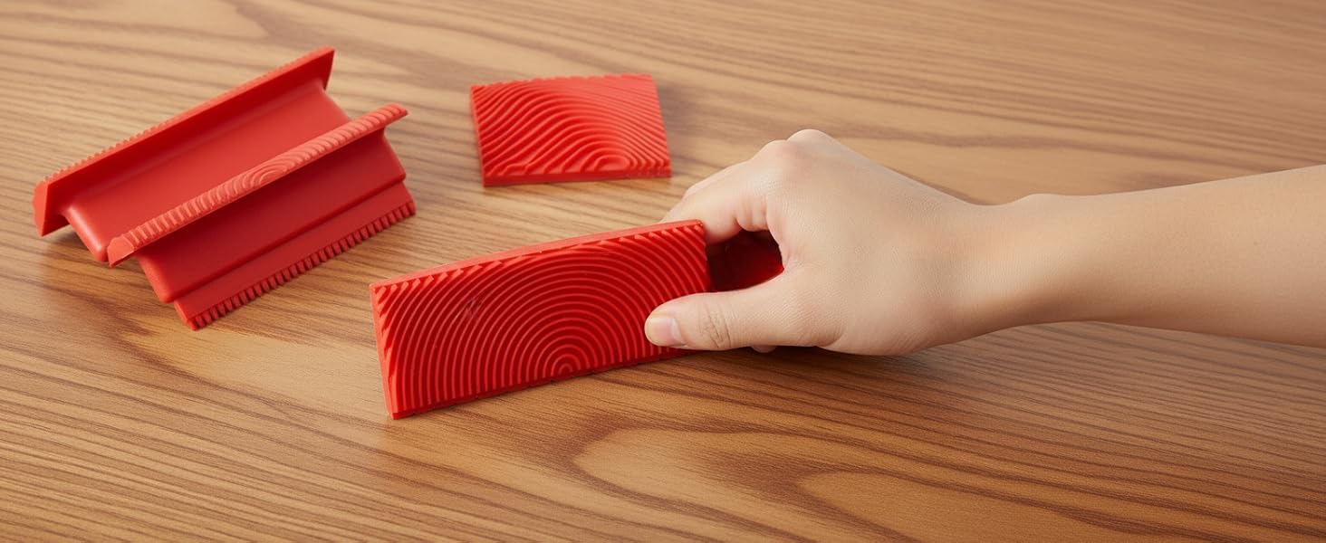 6PCS Wood Grain Tool, Natural Woodgrain Maker for Decorative Painting Wood Graining Tool Set DIY Projects 6PCS Wood Grain Tool, Natural Woodgrain Maker for Decorative Painting Wood Graining Tool Set DIY Projects