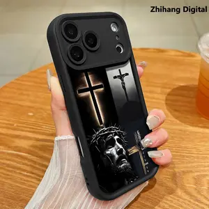 Jesus Phone Case For iPhone 17 Pro Max Air 15ProMax 16 Plus 14 13 12 11 Shockproof Drop Protection Durable silicone Cases Smartphone Cover Cellphone Bumper Screen Protector Casing Resistance Casing