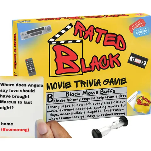 OG VIBES Rated Black Movie Trivia Card Game for Adults - Black Game Night Fun for the Culture - African American Films - from Hood Movies to Urban Classics