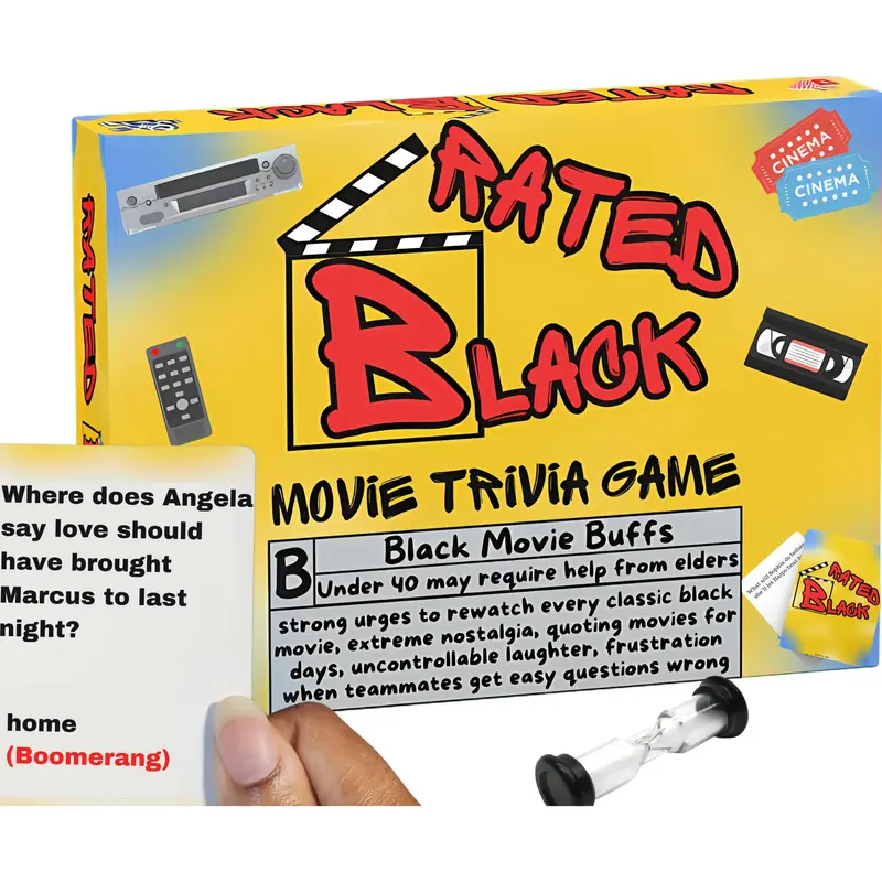OG VIBES Rated Black Movie Trivia Card Game for Adults - Black Game Night Fun for the Culture - African American Films - from Hood Movies to Urban Classics