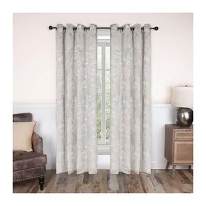 Superior Bohemian Leaves Blackout 2-Piece Curtain Set, 52x120