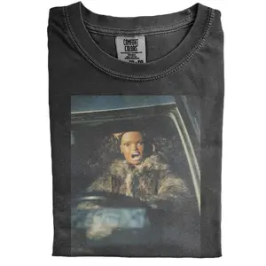 Comfort Colors Driving Black Doll Face Shirt, Doll Face Meme T-Shirt, Funny Viral Graphic Tee, Y2K Aesthetic Shirt, Trendy Internet Humor, Gift for Her, Vintage Style, Fast Shipping USA