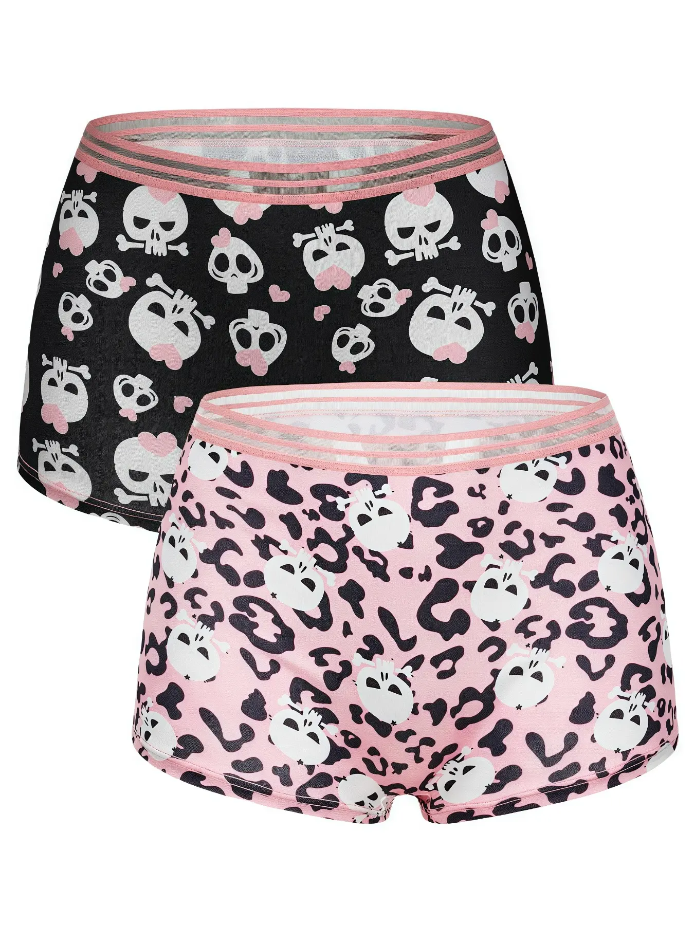 Morvia Women's Halloween All-Over Printed Underwear Set, Casual Breathable Fitted Design, Durable & Stylish Daily Wear Apparel, Casual Soft Panties