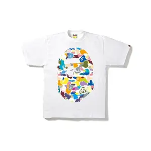BAPE Multi Camo Big Ape Head Tee White (men) by StockX
