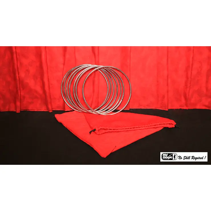 8 inch Linking Rings SS, 7 Rings by Mr. Magic