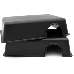 Hide Box Snake Hide Feel Secure and Safe Gecko Hide Black Large 2 Pcs
