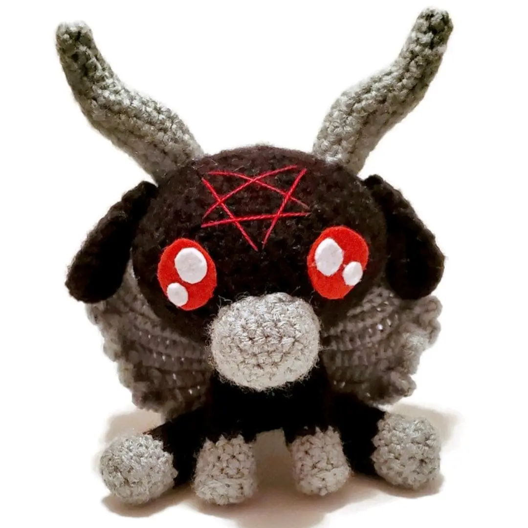 Baby Baphomet | Amigurumi Figurine | Handmade Crocheted Occult Soft Sculpture