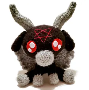 Baby Baphomet | Amigurumi Figurine | Handmade Crocheted Occult Soft Sculpture