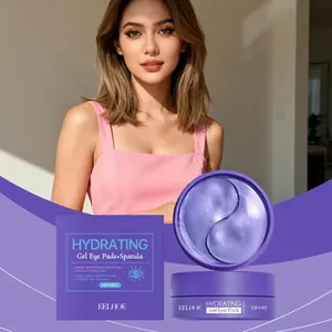 EELHOE Lavender Hydrogel Eye Patches | Hyaluronic Acid Sodium Alginate Hydrating Under Eye Masks, Gentle for Sensitive Skin, Fatigue Relieving & Fine Line Softening