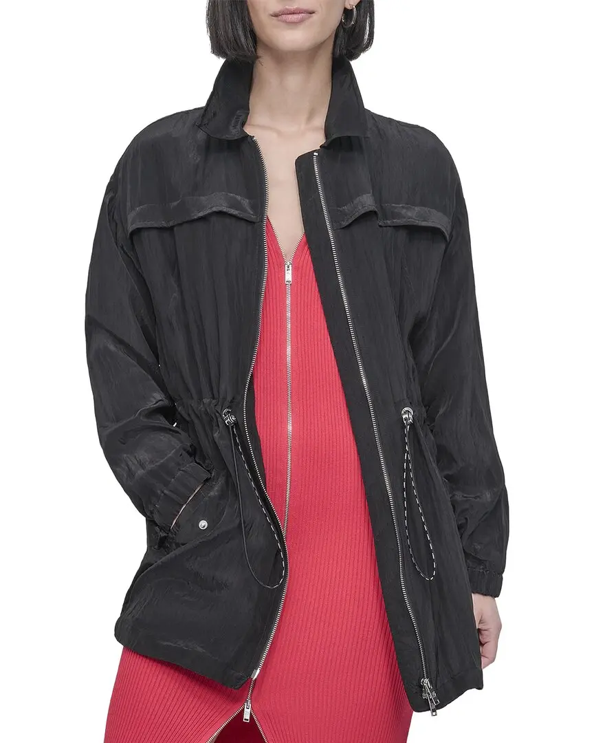 DKNY Textured Anorak Jacket