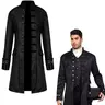 Adult Men Long Gothic Coat Steampunk Hooded Coat Dig Vampire Creator Cosplay Costumes for Halloween Outfit Festival Trench Coat Gothic Clothes Costume For Parties