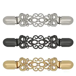 3 Pcs Cinch Clips, Retro Sweater Clips for Shirt, Dress, Shawl, Cardigan, Clothes & Pant Tightener, Fashion Accessory