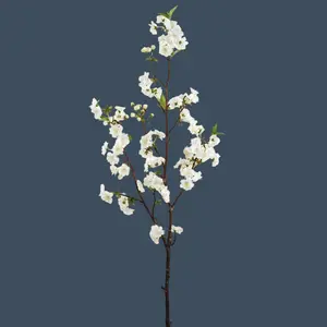 44.4" White Cherry Blossom Spray
