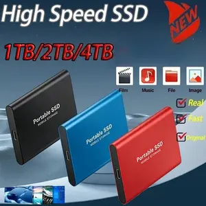 16TB Large Capacity External SSD | USB3.2 Type-C High Speed Mobile Storage, Quiet Design Compatible with PC & MAC | External SSD Large Capacity Storage USB Drive Type-C Hard Drive Mobile Storage 2026
