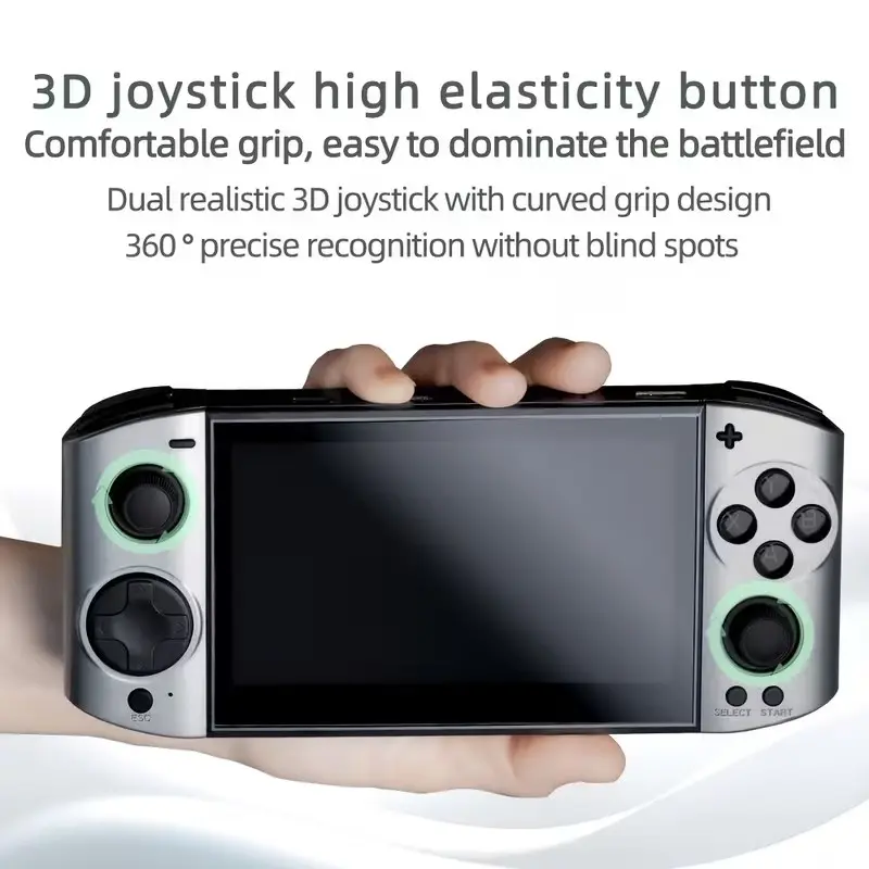 The 09 ULTRA Portable Gaming Console Features a 5.1-Inch HD OLED Display, Dual 3D Joysticks for Precise Control, And a Powerful Quad-Core Processor. It Comes with a Built-In 2500Mah Long-Lasting Battery And Immersive Surround Sound
