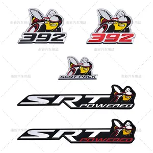 Suitable for Dodge SRT Bee 392 Car Emblem POWEAED Bee Aluminum Sticker SCATPACK Bee Modification