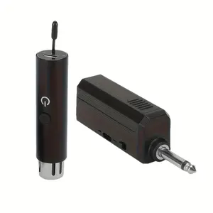 LMBGM A22 Wireless XLR Microphone Transmitter Receiver System, USB Rechargeable, Compatible with Wired Dynamic Mics, Karaoke Outdoor Activities, USB Streaming Mic