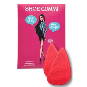 SHOE GUMMI POINTED RED