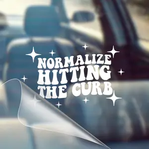 Normalize Hitting The Curb – Funny Car Decal Sticker