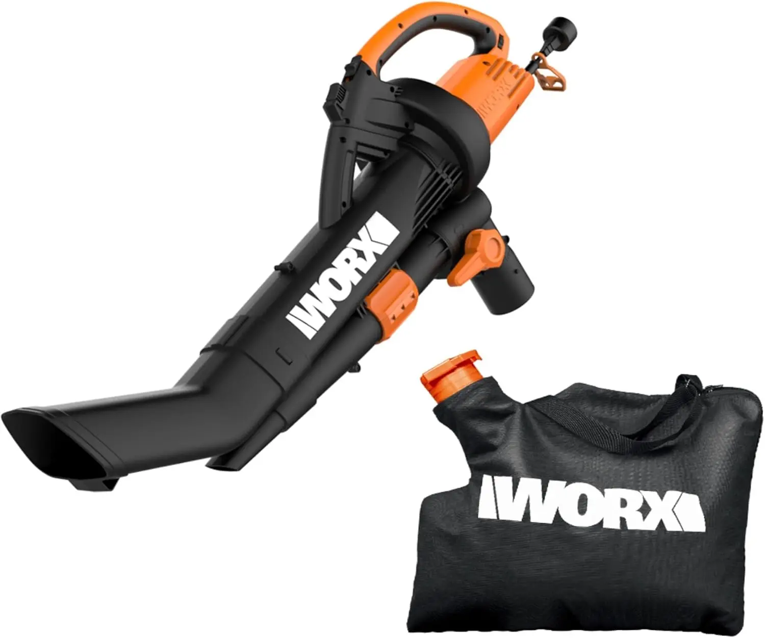 Trivac 3 in 1 Electric Leaf Blower for Lawn Care, Leaf Vacuum with 350 CFM & 210 MPH, Leaf Mulcher with Metal Impeller, WG509