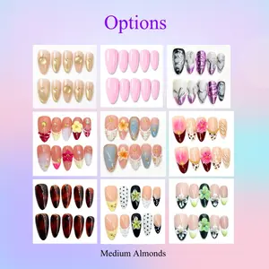 G Nails 5 Sets & 10 Sets 100% Handmade Press-On Nails Limited Sizes Reusable Easy to Apply Perfect for Office Settings and Events