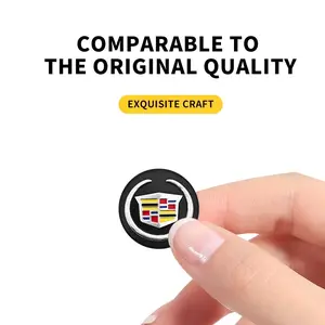 21mm/25mm Car Key Emblem Stickers Auto Door Keyhole Logo Decal For Cadillac Escalade CTS ATS SRX STS XT5 XT4 XT6 XTS CT4 CT6