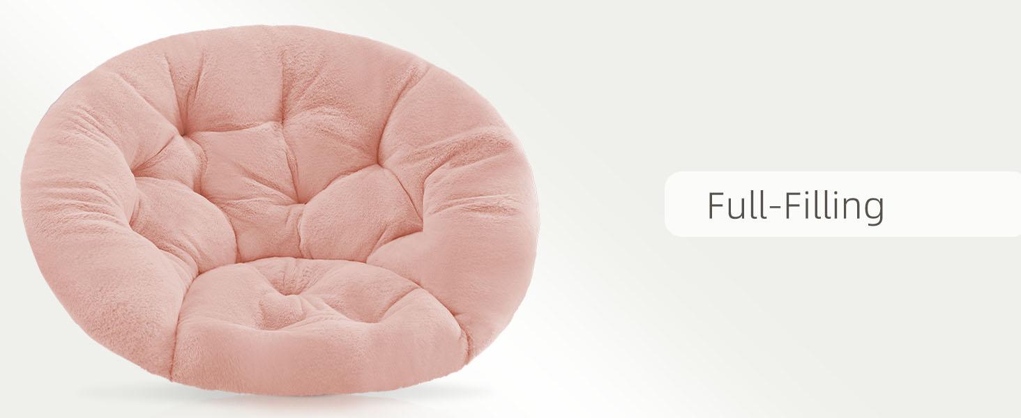 Grey Faux Fur Saucer Chair – Oversized XL Circle Chair for Bedroom, Dorm & Gaming – Foldable Moon/Mushroom Round Seat – Comfy Accent Chair for Adults, Teens & Kids Grey Faux Fur Saucer Chair – Oversized XL Circle Chair for Bedroom, Dorm & Gaming – Foldable Moon/Mushroom Round Seat – Comfy Accent Chair for Adults, Teens & Kids