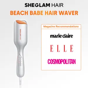 【BOGO SALE】SHEGLAM HAIR Beach Babe Hair Waver, Ionic 2 Barrel Crimper, Anti-Scald, 50M Ions, 10Min Quick Wave, Smart Timer, Adjustable Temps, Easy Hair Styling Tool - US Plug-Effortlessbeauty-Coachella-#Summervibes-mothersdaygift