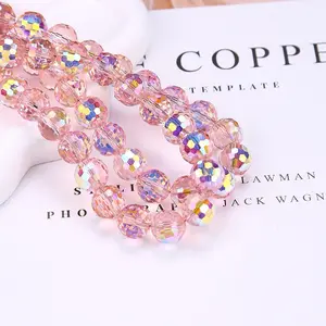 【 C006】 DIY Crystal Beads AB Color Faceted Teardrop & Rondelle Gemstone Loose Beads Bulk for Jewelry Making Necklace Bracelet Earring Kit