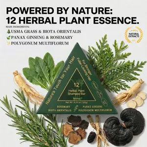 Selvioren Anti-Thinning Shampoo Bar (120g) | Plant-Based Hair Products | Usma Grass Formula for Receding Edges | 100% Natural Root Strengthening | 2x Concentrated Growth Solution | Postpartum Shedding & Oily Scalp | Sulfate Free Hair Gloss|Summer Haircare