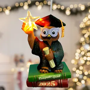 Graduation Christmas Tree Ornament 2025 with Light-Up Star Keepsake- Celebrate Achievement!