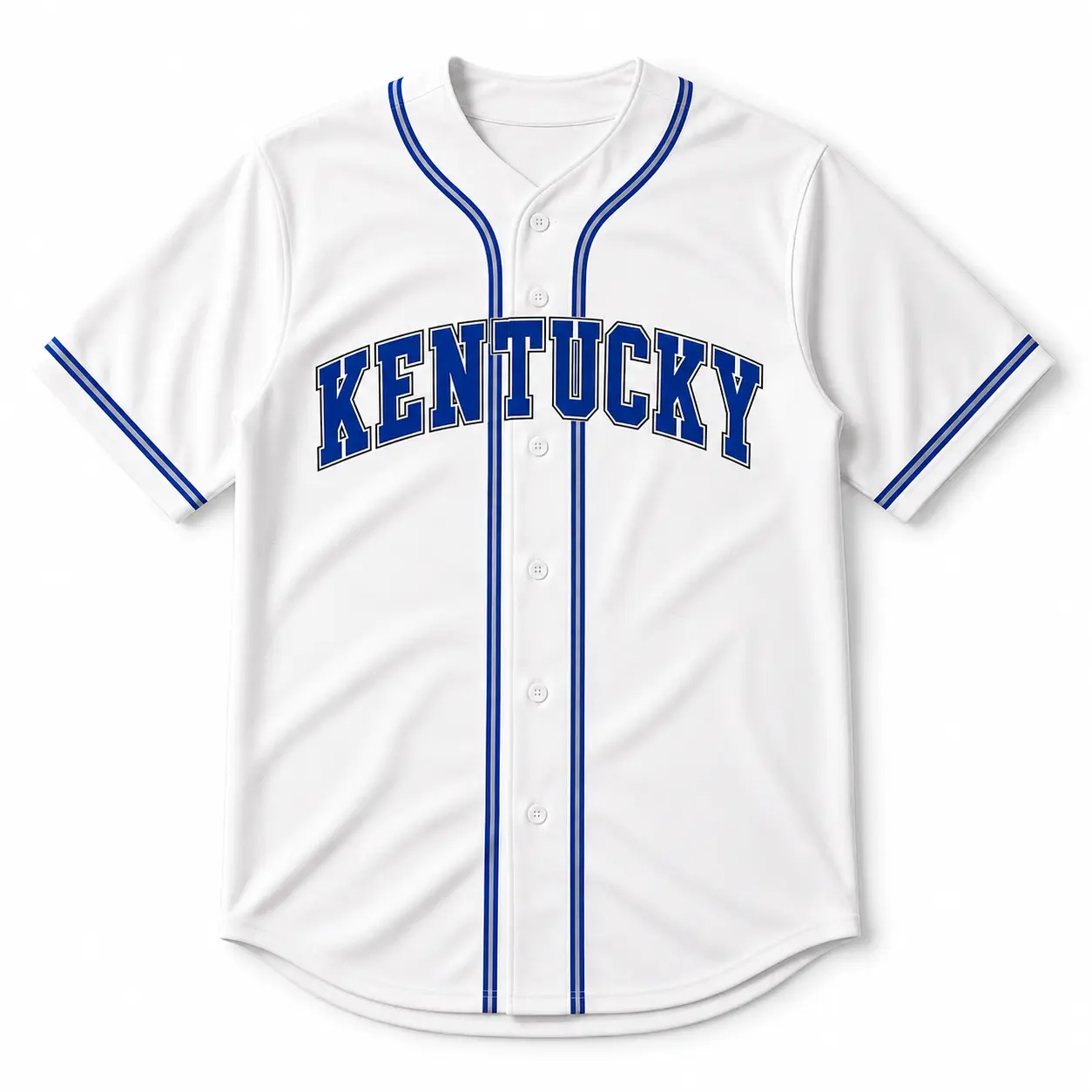 Custom Baseball Jersey, Personalized Name And Number Button Down Sports Shirt, White Athletic Team Uniform, Breathable Game Day Apparel, Adult Unisex Fan Gift, Custom Baseball Top For Sports Enthusiasts And Players