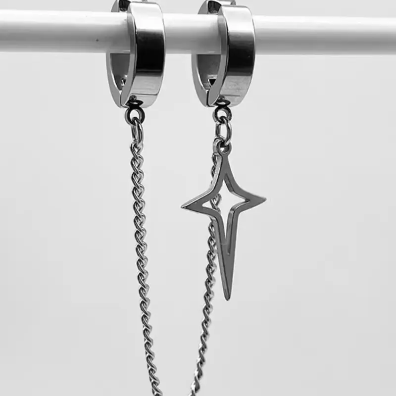 Unisex Punk Style Ear Cuff Clip, No Piercing Needed, Design, Fashion Accessory for Men & Women, Unique Party Jewelry Gift, Earring, Punk Style Earrings, Non Piercing Jewelry, Non Pierced Jewelry