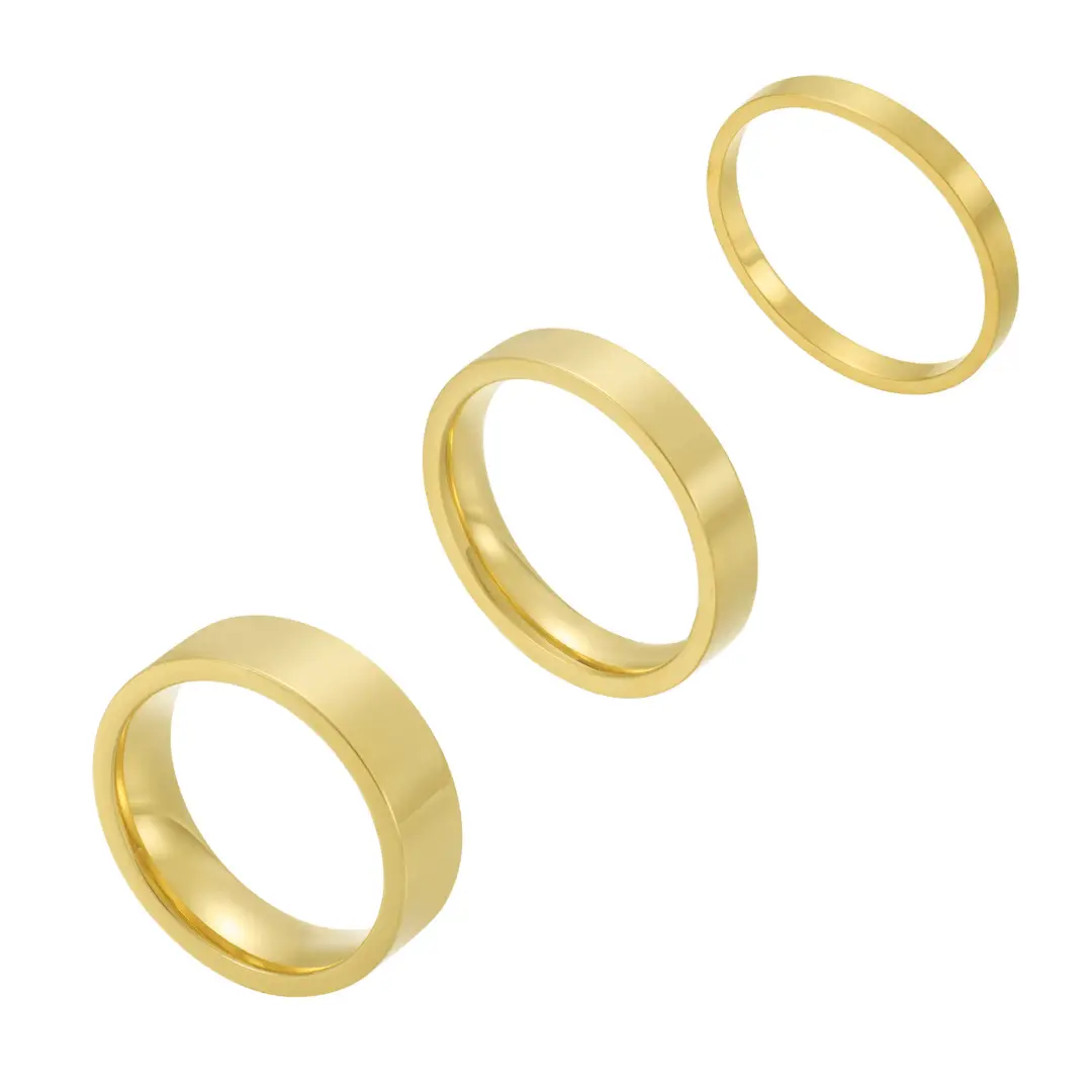 EVRY JEWELS Gold or Silver Plated Women's Hypoallergenic Day To Day Ring