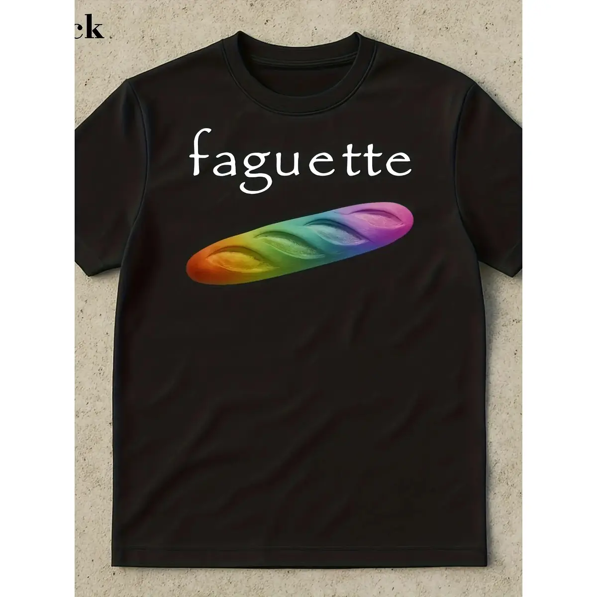 1pc of Baguette-Themed Humorous T-Shirt, Round-Neck Tee, Perfect for Couples, Ideal for Valentine'S Day Celebrations, a Gift for Both Men And Women Heavyweight Spooky Season Shirt