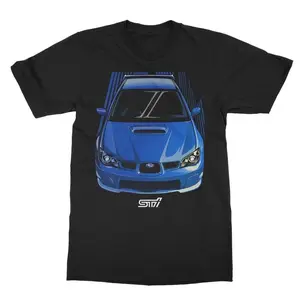 Subaru Impreza WRX STI 'Hawkeye' Blue Car Graphic T-Shirt Sweatshirt Hoodie - Gift for Car Lovers Tee